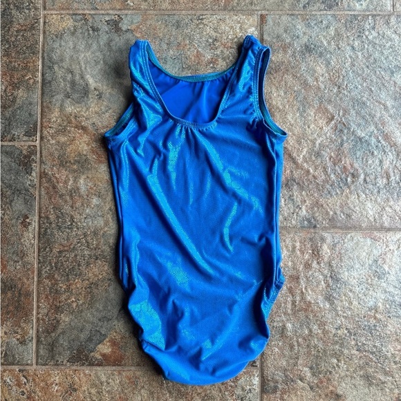 GK Iridescent Blue Leotard Adult XS - Picture 2 of 5